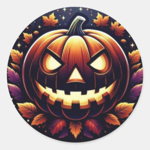 HappyHalloween Classic Round Sticker