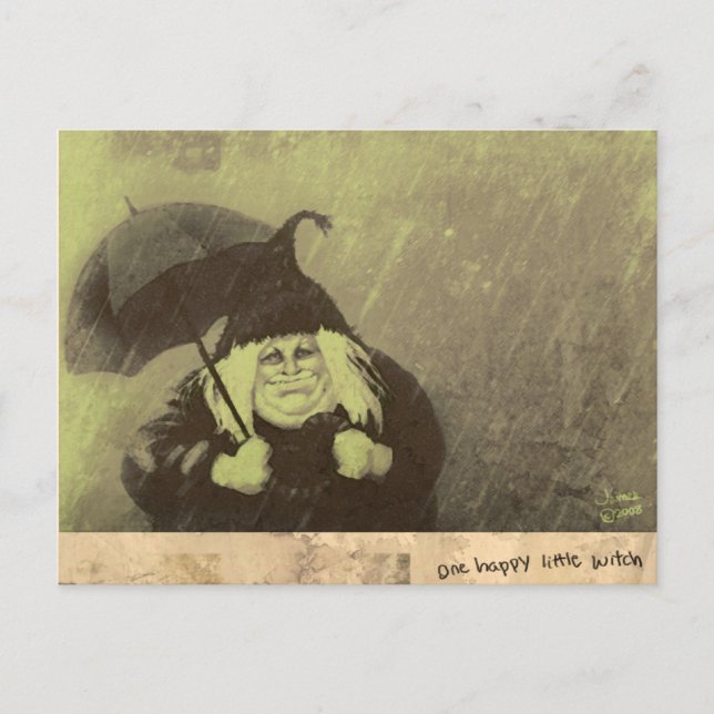 HappyLittleWitch Postcard (Front)