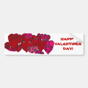 HAPPYVALENTINES DAY bumpersticker Bumper Sticker