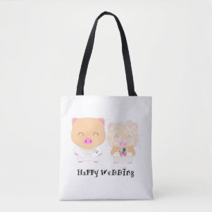 HappyWedding Tote Bag