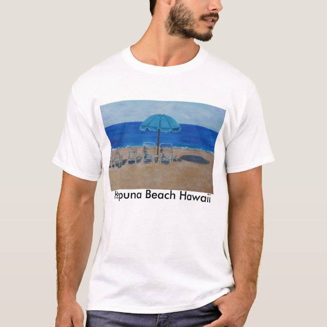 Hapuna Beach Hawaii T-Shirt (Front)