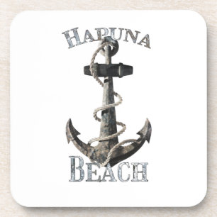 Hapuna Beach Hawaii Vacation Nautical Anchor Coaster