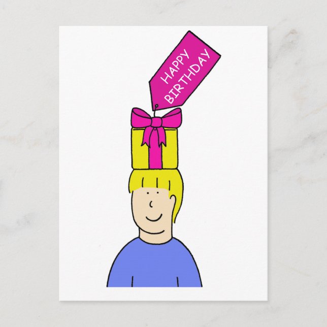 Hapy Birthday Hairstylist Postcard (Front)