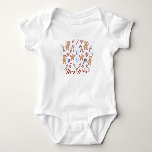 Hapy Holidays Baby Bodysuit (Front)