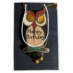 Hapyy Birthday Wise Owl Medium Gift Bag
