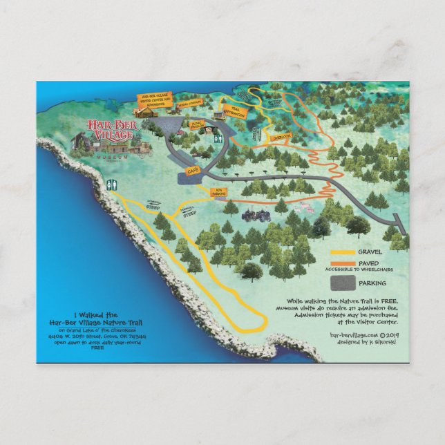 Har-Ber Village Nature Trail postcard 19r (Front)