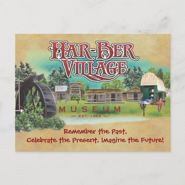 Har-Ber Village post card 15r (Front)