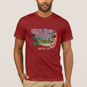 Har-Ber Village with flag T-shirt 2