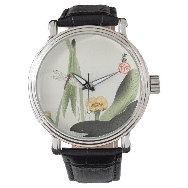 hara koson's Japanese painting watch, Koson Ohara  Watch (Front)