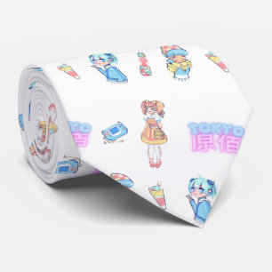 Harajuku Anime Girl Tie