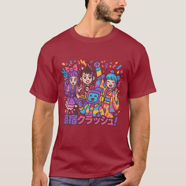 Harajuku Fusion Squad – Style Clash, Unity Strong T-Shirt (Front)