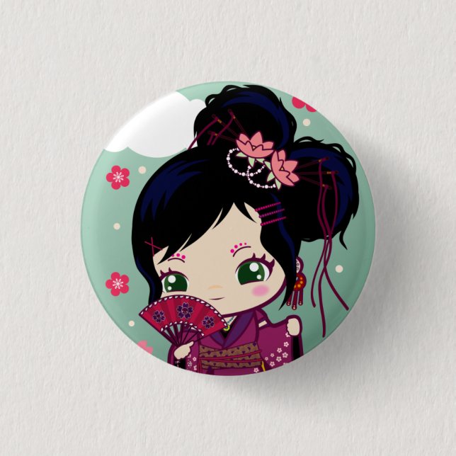 Harajuku Girl Ayaka 3 Cm Round Badge (Front)