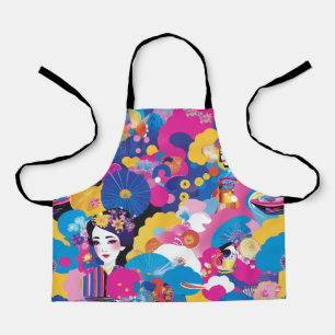 Harajuku pattern apron