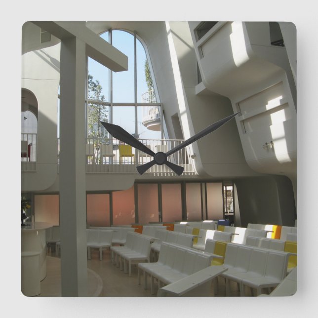 Harajuku Protestant Church, Tokyo, Japan Square Wall Clock (Front)