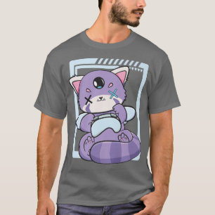 Harajuku Red Panda Gaming Decora Fairy Kei Anime N T-Shirt