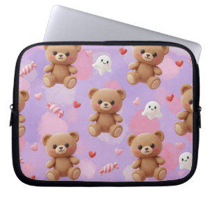 Harajuku Style: Teddy Bears and Ghosts by Natasha Laptop Sleeve