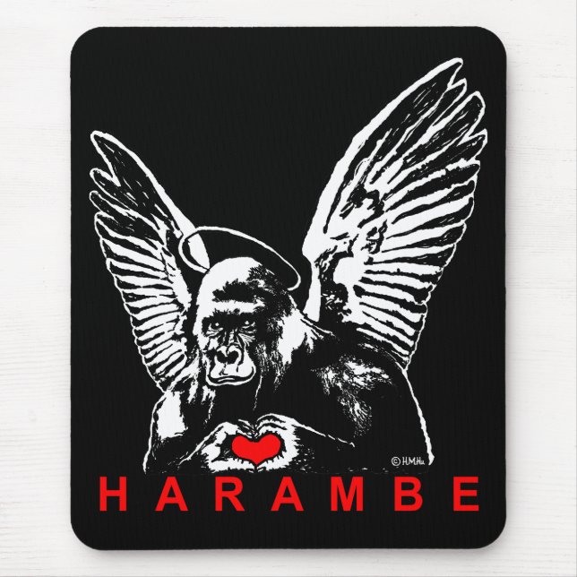 Harambe Mouse Mat (Front)