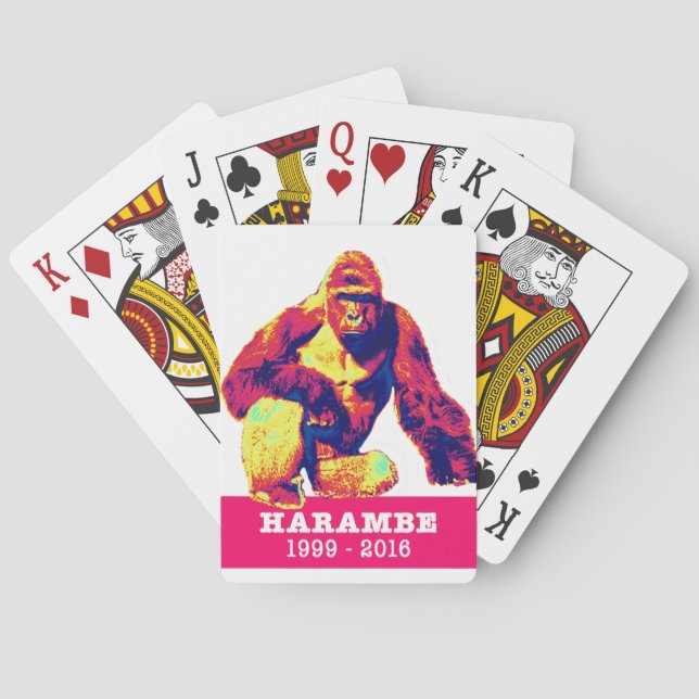 Harambe Playing Cards (Back)