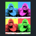 Harambe Pop Art Poster<br><div class="desc">Harambe Pop Art Poster

The tragic death of Harambe the gorilla captured the worlds in 2016. This poster is designed to commemorate his life & death.</div>