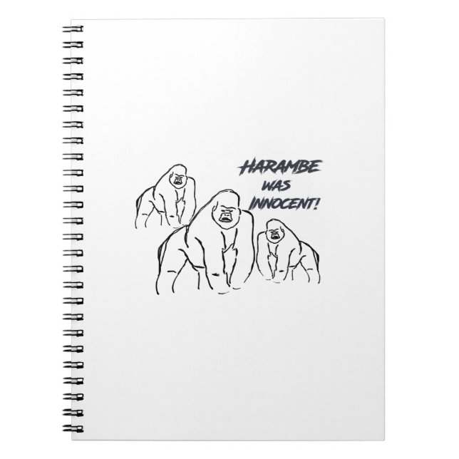 Harambe was Innocent! Notebook (Front)