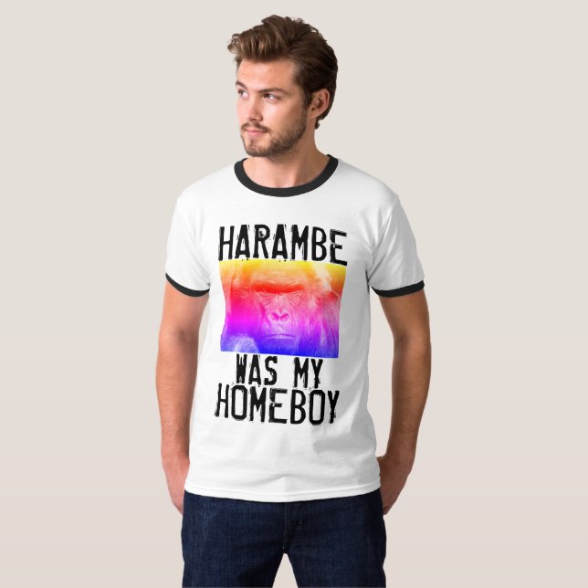 HARAMBE WAS MY HOMEBOY T-shirts (Front Full)