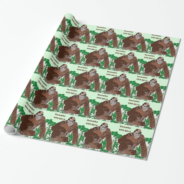 Harambe Wrapping Paper (Unrolled)