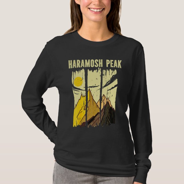 Haramosh Peak Mountain Peak Summit Climber T-Shirt (Front)