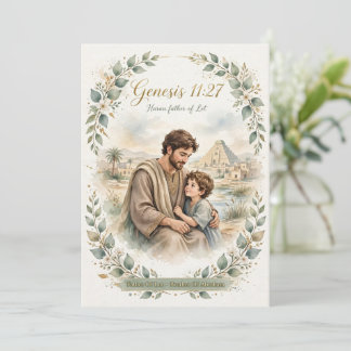 Haran Art Trading Card 5x7 - Genesis 11:27