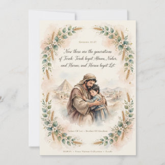 Haran - Father of Lot Brother of Abraham Genesis Card