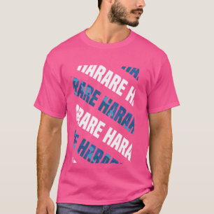 Harare Camo Pattern Blue Camouflage T-Shirt