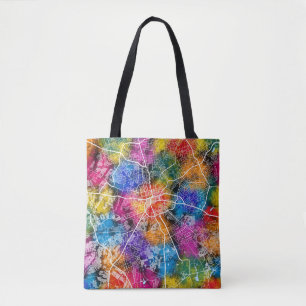 Harare Zimbabwe City Map Tote Bag