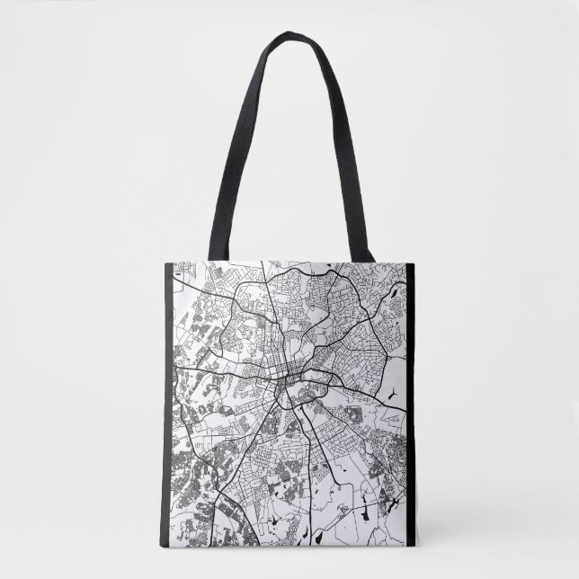 Harare Zimbabwe City Map Tote Bag (Front)