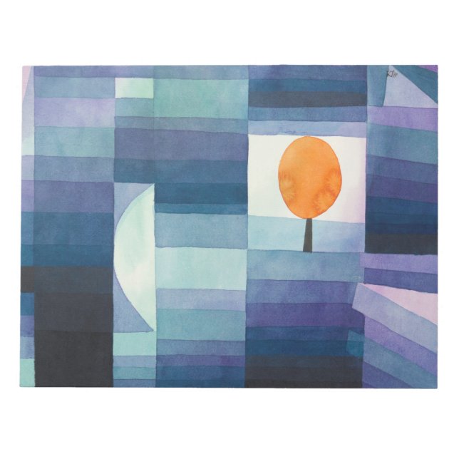 Harbinger of autumn abstract watercolor Paul Klee Notepad (Front)