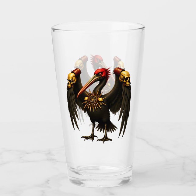 Harbinger of the Golden Gate The Nocturnal Pelican Glass (Front)