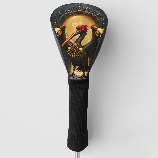 Harbinger of the Golden Gate The Nocturnal Pelican Golf Head Cover (Front)
