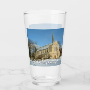 Harbison Chapel in Winter at Grove City College Glass
