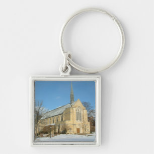 Harbison Chapel in Winter at Grove City College Key Ring