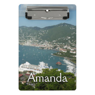 Harbor at St. Thomas US Virgin Islands Mini Clipboard