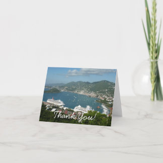 Harbor at St. Thomas US Virgin Islands Thank You Card