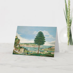 Harbor Scene with Castle   Jurgan Frederick Huge Card