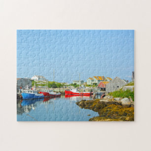 Harbor Setting Nova Scotia. Jigsaw Puzzle