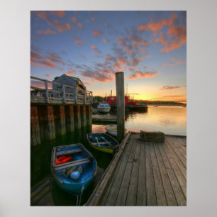 Harbor Sunset Poster