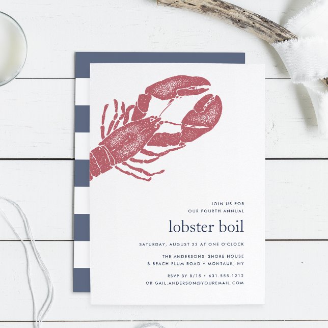 Harborside | Lobster Boil or Bake Invitation (Creator Uploaded)