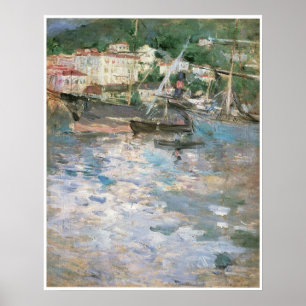 Harbour at Nice, Berthe Morisot Poster