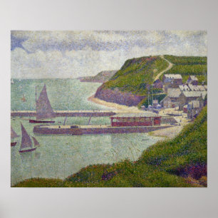 Harbour at Port-en-Bessin at High Tide, 1888 Poster