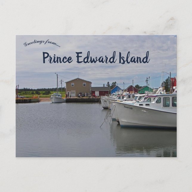 Harbour at Prince Edward Island Canada Postcard (Front)