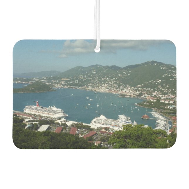 Harbour at St. Thomas US Virgin Islands Car Air Freshener (Front)