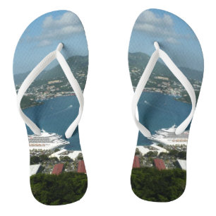 Harbour at St. Thomas US Virgin Islands Flip Flops