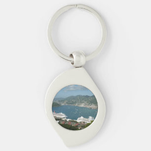 Harbour at St. Thomas US Virgin Islands Key Ring