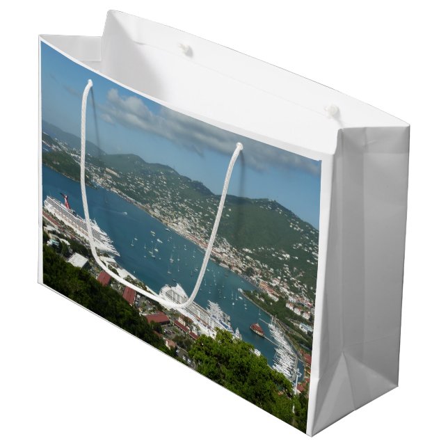 Harbour at St. Thomas US Virgin Islands Large Gift Bag (Front Angled)